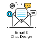 email chat design